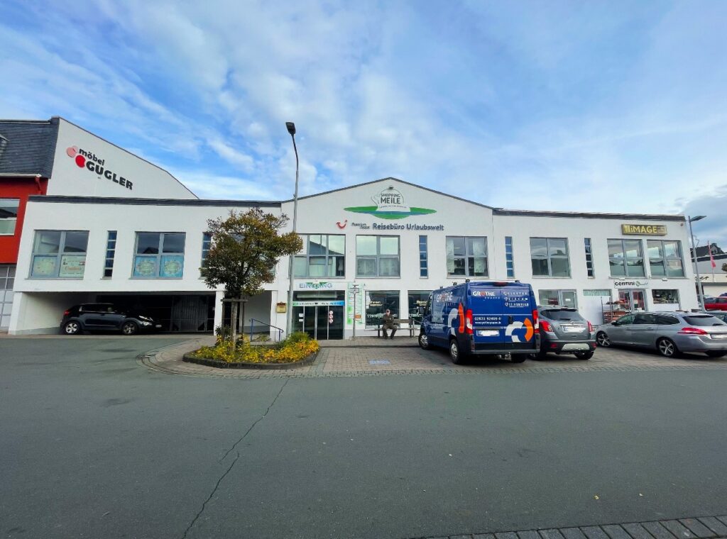 Außenansicht Shopping Meile