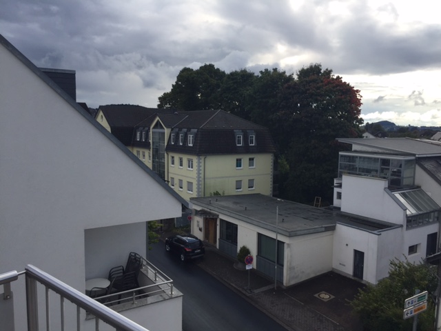 Blick vom Balkon