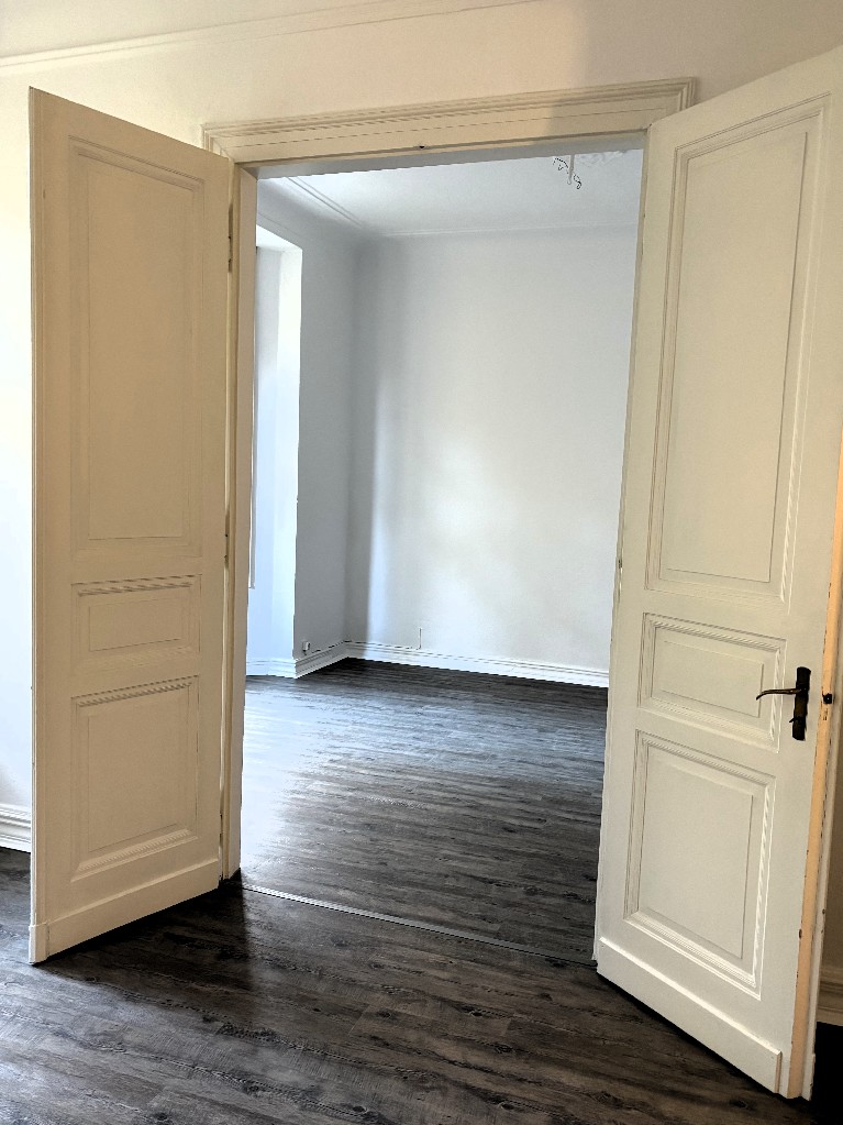 Blick ins Schlafzimmer