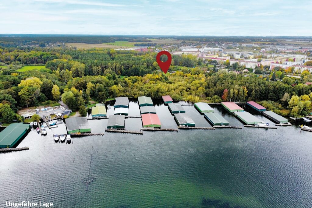 Blick auf das Grundstück