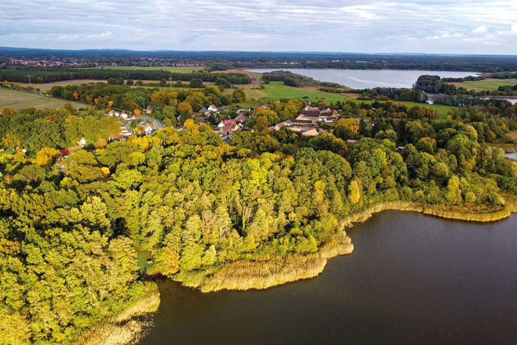 Luftaufnahme von links