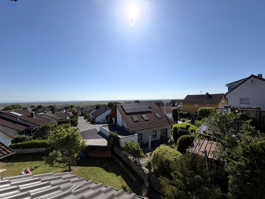Aussicht von Wohnzimmerfenster