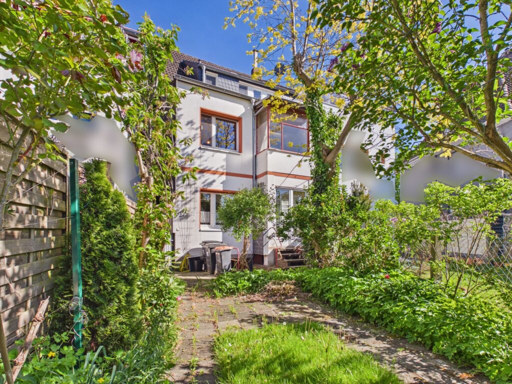 Rückansicht des Hauses
