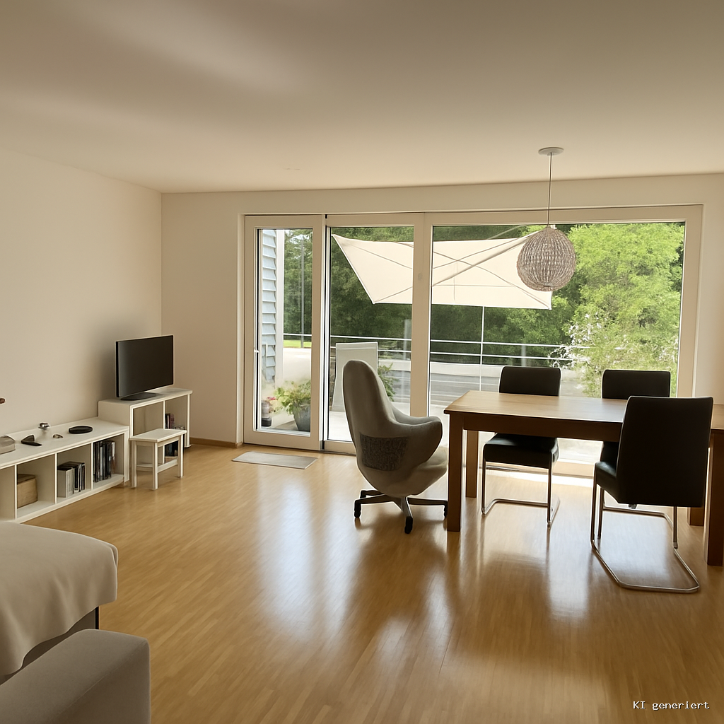 Wohnzimmer mit Balkon