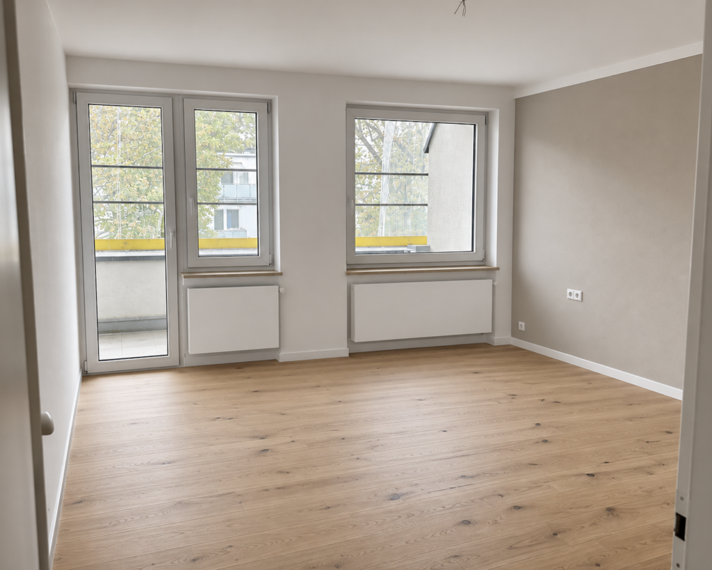 Das helle Wohnzimmer