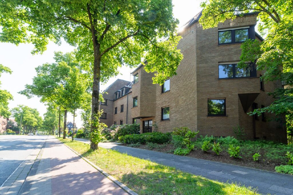 Vorderansicht des Hauses