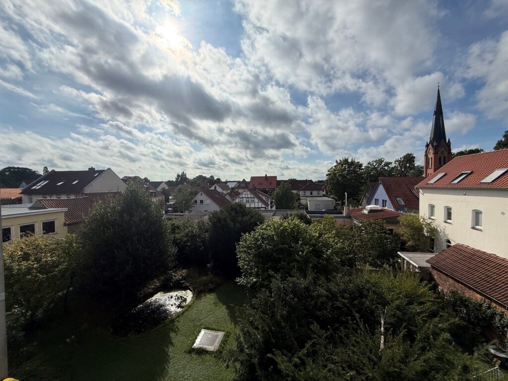 Blick vom Balkon