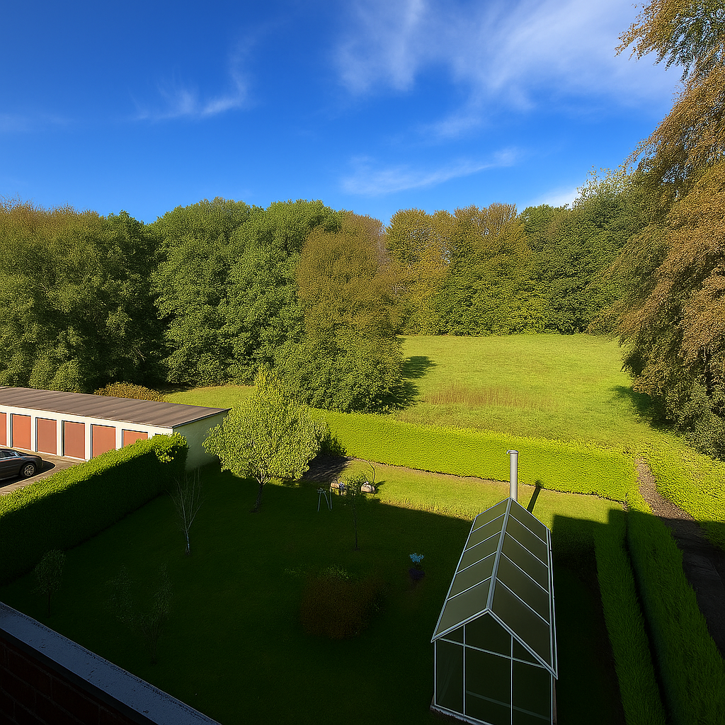 Ausblick vom Balkon