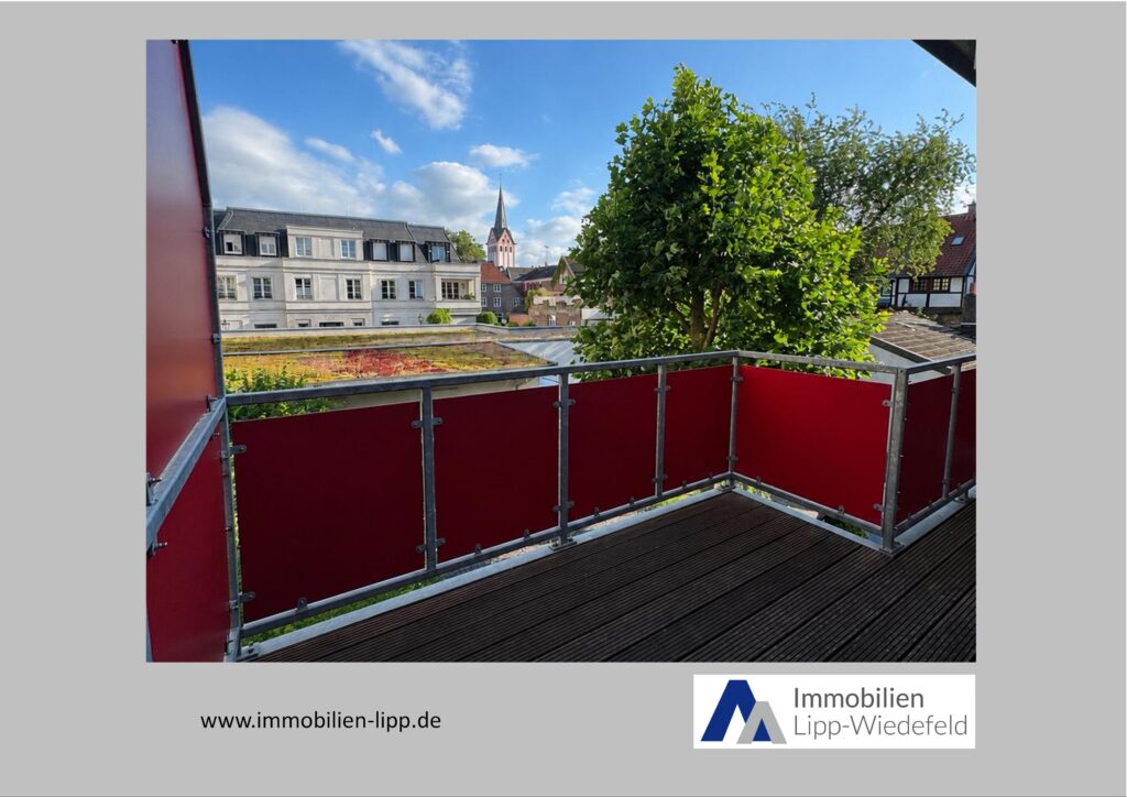 Blick vom Balkon